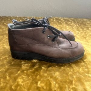 ECCO Men's Brown Leather Lace Up Chukka Boots Shoes Size 6-6.5 (40)